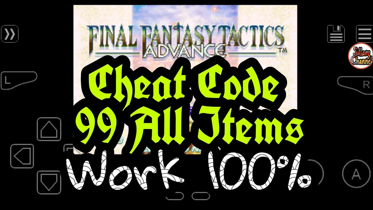 final fantasy tactics advance gameshark codes us version